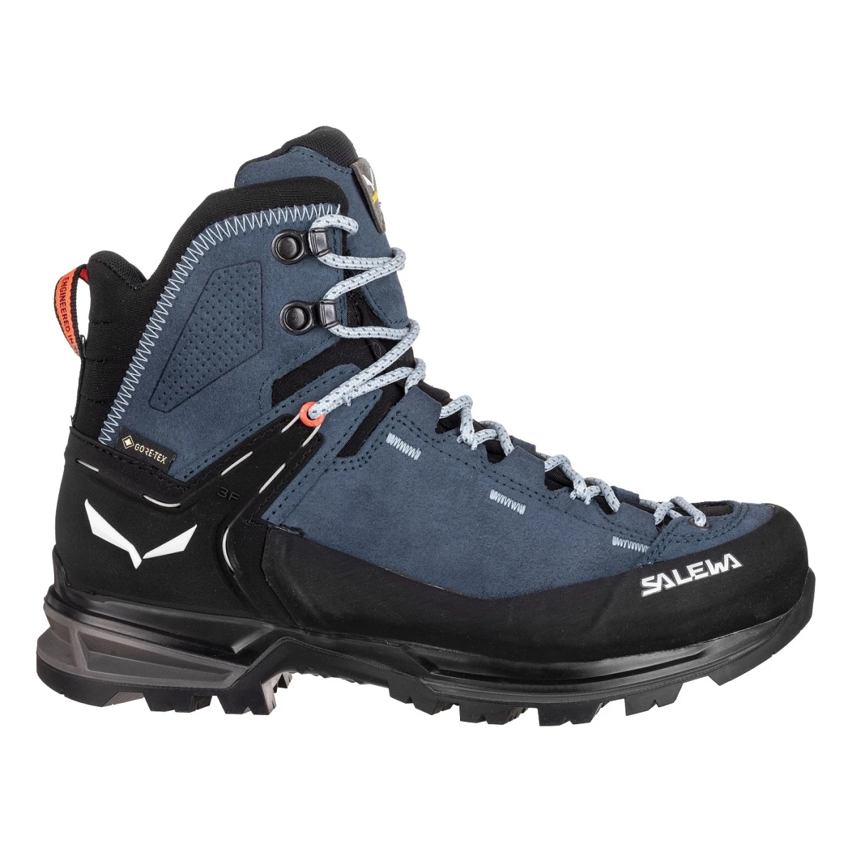 Salewa Wanderschuhe MTN Trainer 2 Mid GTX (Alpine, Veloursleder, Wasserdicht) Denimblau Damen 3 Salewa Wanderschuhe MTN Trainer 2 Mid GTX (Alpine, Veloursleder, Wasserdicht) Denimblau Damen – Bild 3