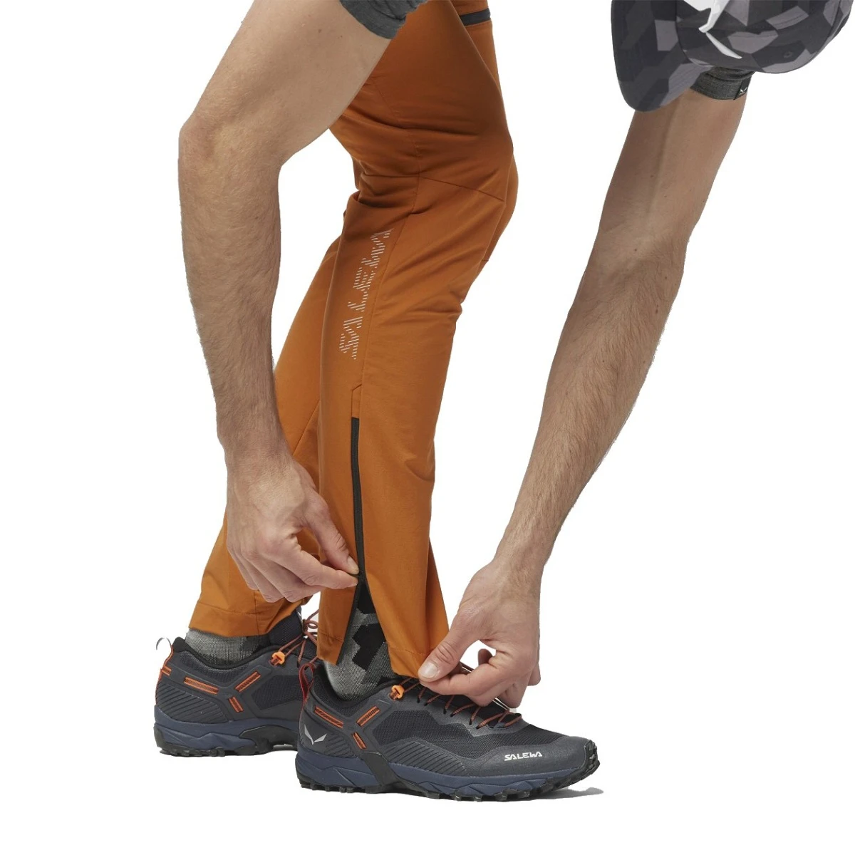 Salewa Wander-Softshellhose Pedroc Durastretch Outdoor Lang Orange Herren 5 Salewa Wander-Softshellhose Pedroc Durastretch Outdoor Lang Orange Herren – Bild 5