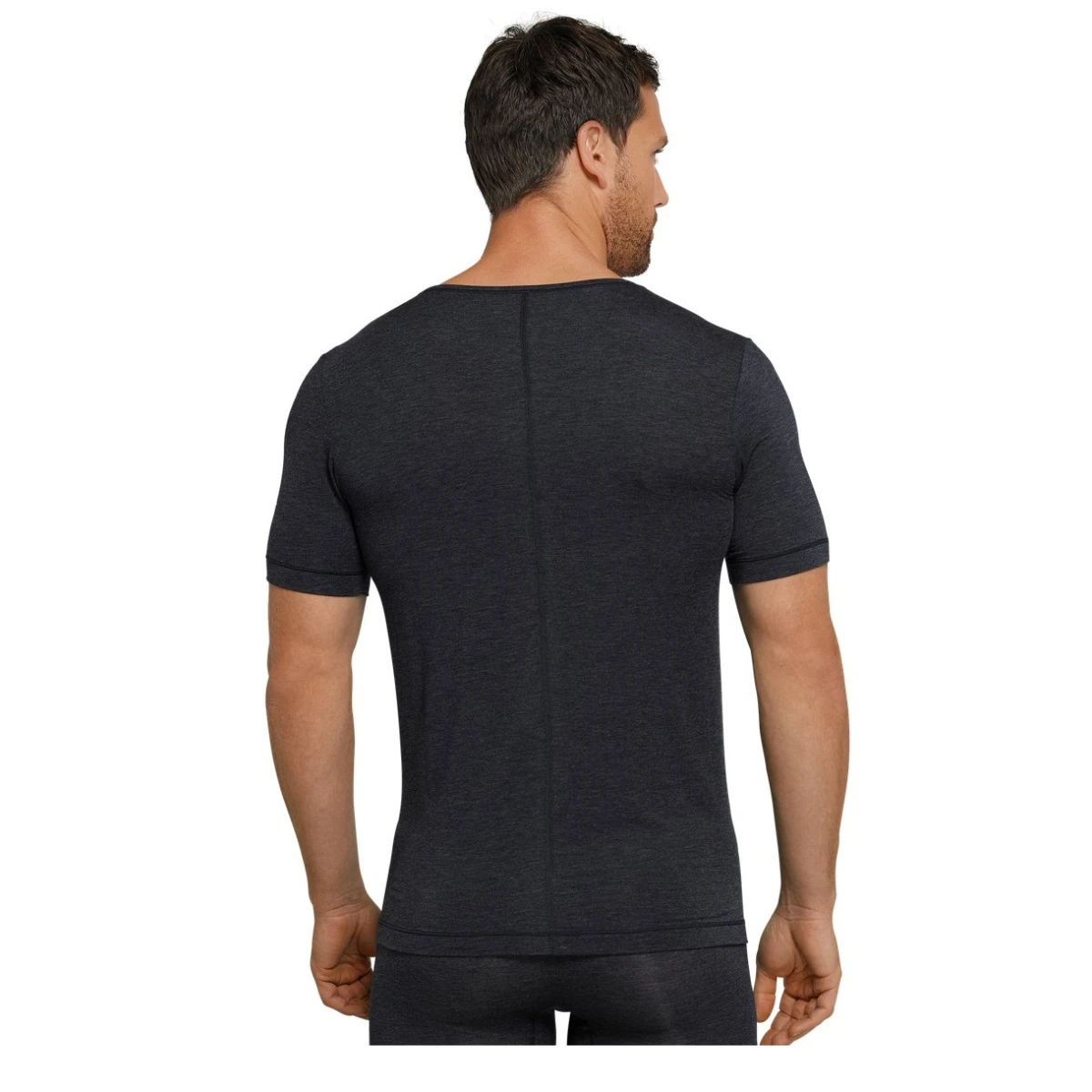 Schiesser Shirt V-Ausschitt Personal Fit Kurzarm Unterwäsche Navyblau Herren 3 Schiesser Shirt V-Ausschitt Personal Fit Kurzarm Unterwäsche Navyblau Herren – Bild 3