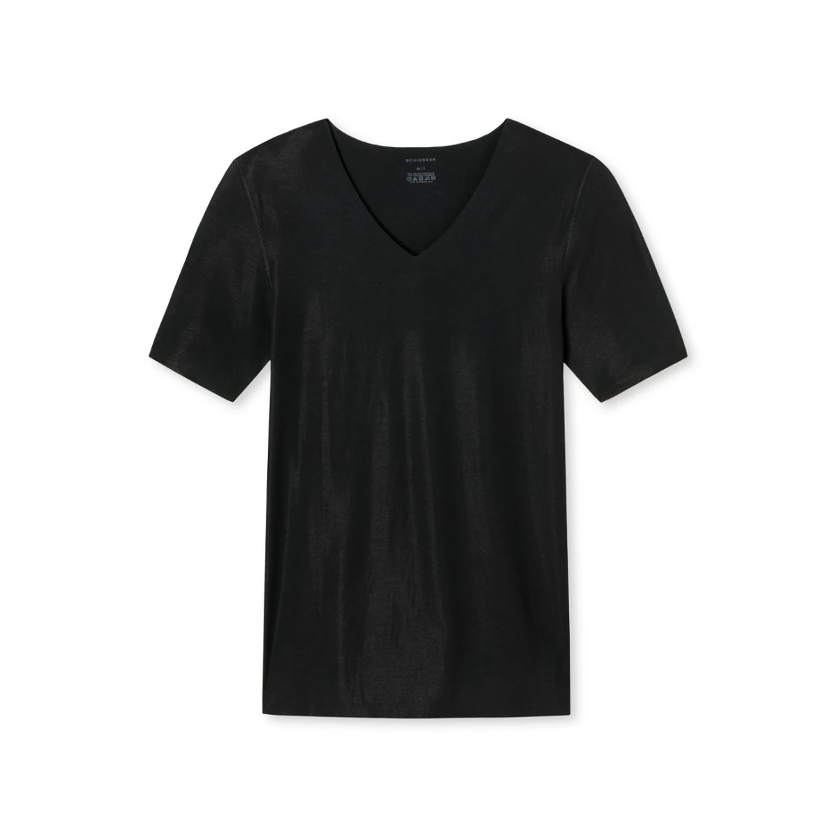 Schiesser T-Shirt Seamless V-Ausschnitt Laser Cut Kurzarm (Interlock, Nahtlos) Unterwäsche Schwarz Herren 3 Schiesser T-Shirt Seamless V-Ausschnitt Laser Cut Kurzarm (Interlock, Nahtlos) Unterwäsche Schwarz Herren – Bild 3