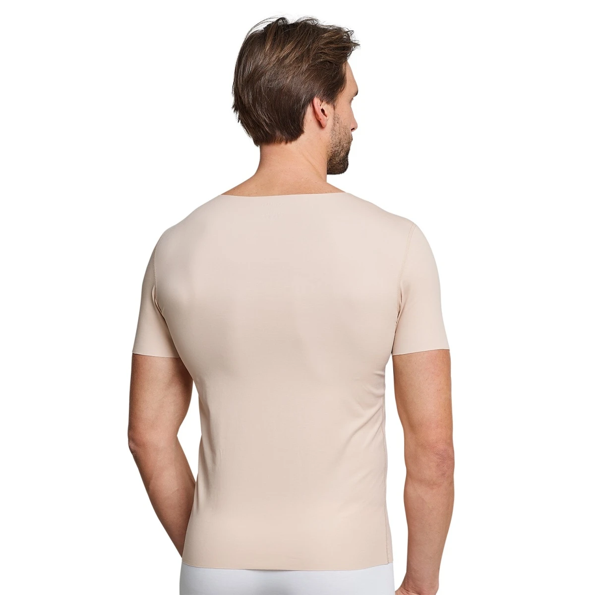 Schiesser T-Shirt Seamless V-Ausschnitt Laser Cut Kurzarm (Interlock, Nahtlos) Unterwäsche Beige Herren 2 Schiesser T-Shirt Seamless V-Ausschnitt Laser Cut Kurzarm (Interlock, Nahtlos) Unterwäsche Beige Herren – Bild 2