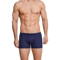 Schiesser Unterwäsche Boxershorts Seamless Laser Cut Blau Herren - 1 Stück