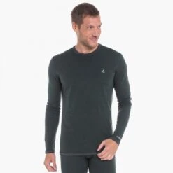Schöffel Langarmshirt Merino Sport Unterwäsche Schwarz Herren