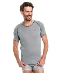 Schöffel Sport-Tshirt Sport (4-Wege-Stretch) Unterwäsche Grau Herren