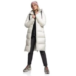 Schöffel Winter-Daunenmantel Kenosha (winddicht, Wasserabweisend) Weiss Damen