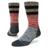 Stance Wander-Tagessocke Crew Alder Infiknit Rot/grau - 1 Paar