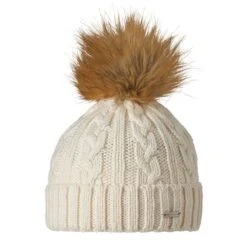 Stöhr Mütze (Pompon) Edis Natur Damen 1er