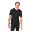 Super.natural Super Natural Tshirt Base 140g - Merionwolle - Unterwäsche Schwarz Herren