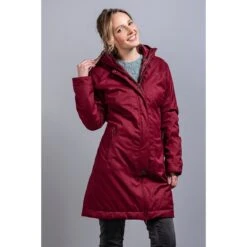 Tatonka Wintermantel Floy Coat (wasser- Und Winddicht, Wollwattierung) Rot Damen