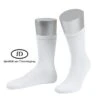 JD Arbeitssocke Crew OP-Socken Mit Rippe (OP-Socken) Weiss - 1 Paar